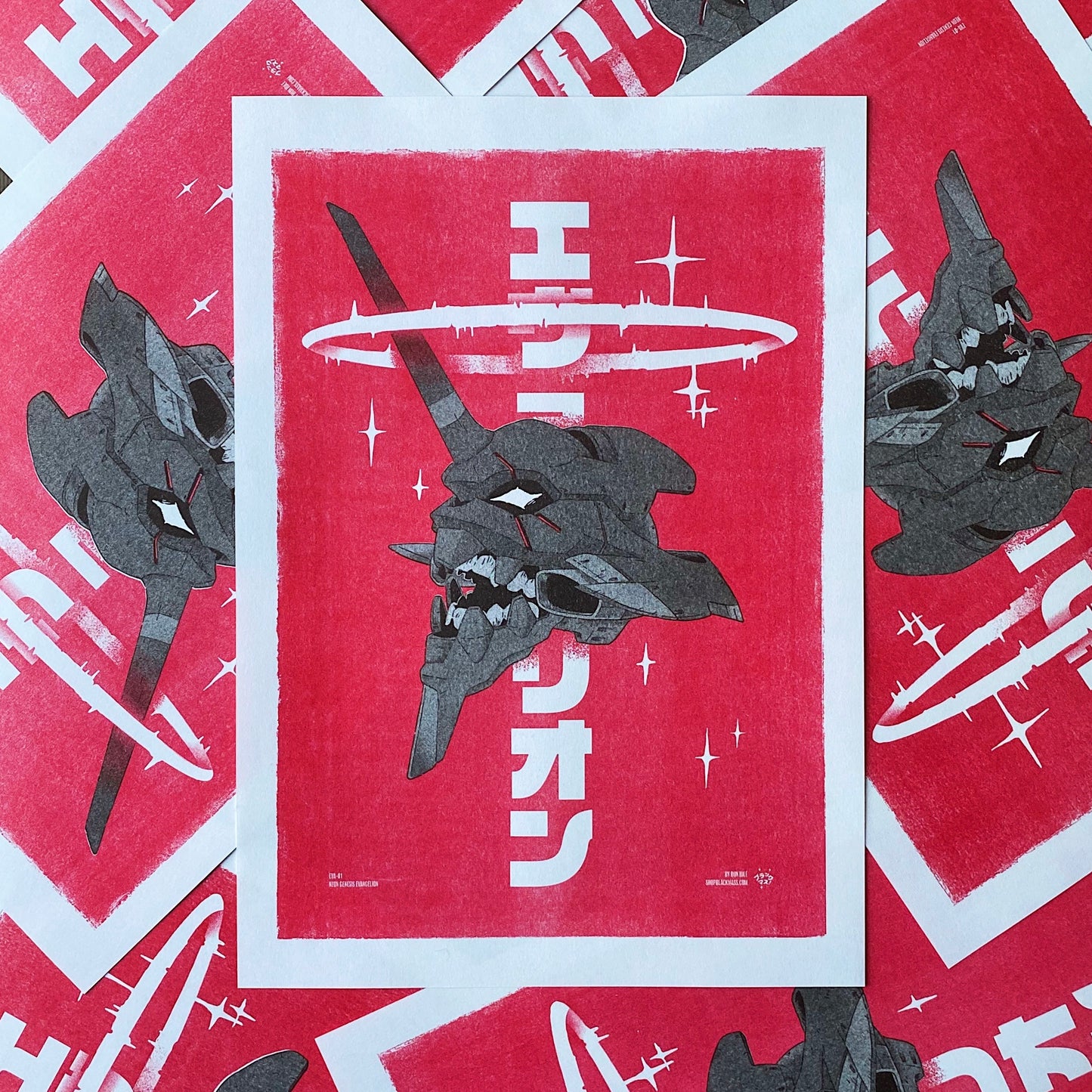Evangelion Unit-01 (A3 Risograph Print)