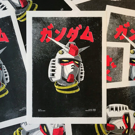 Gundam RX-78-02 (A3 Risograph Print)